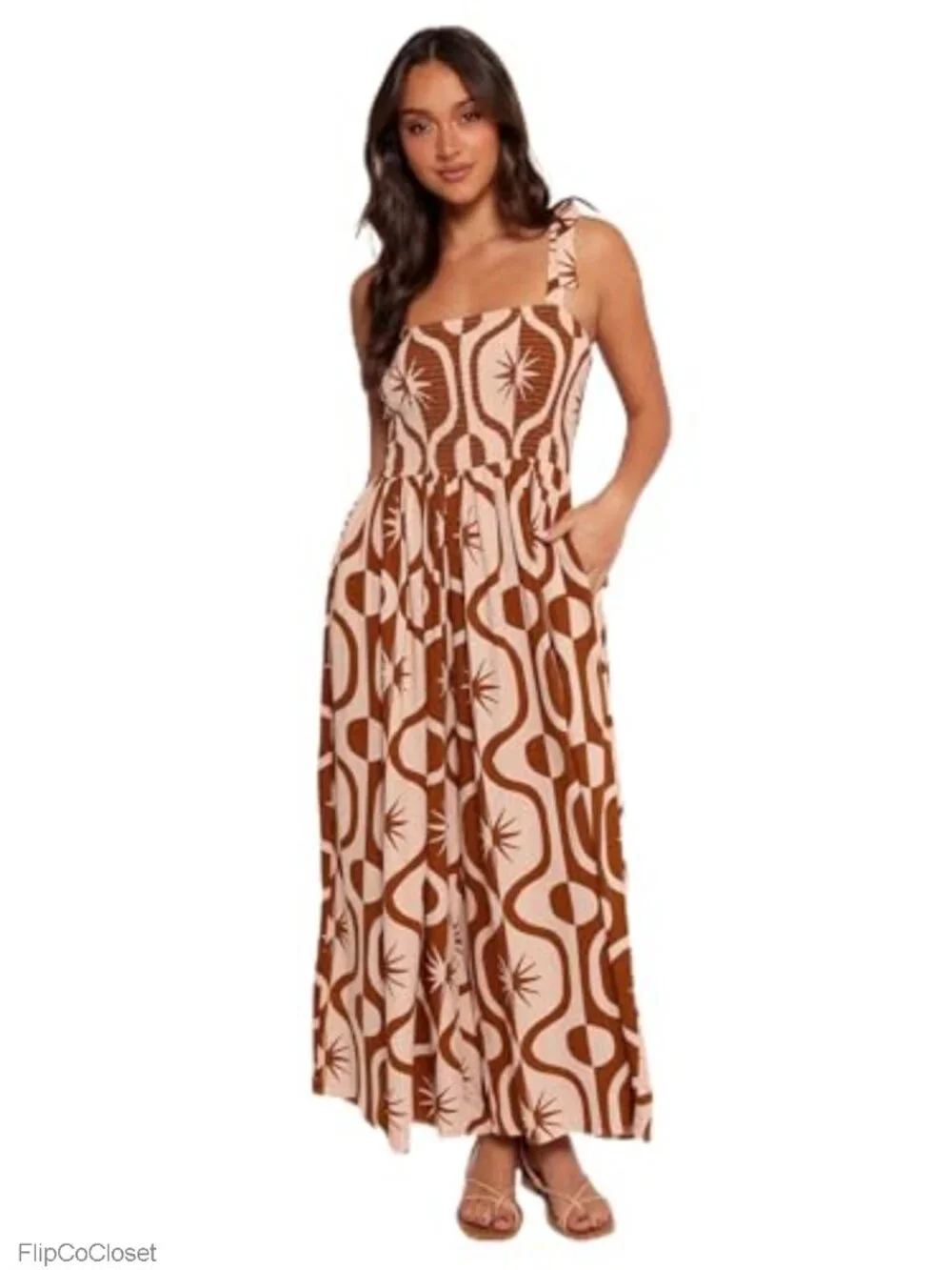 Wide Leg Linen Rayon Jumpsuit Sleeveless Square Neck